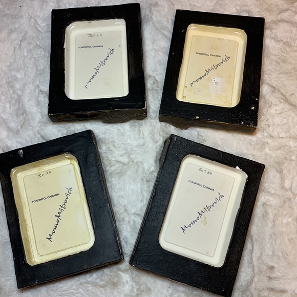 Set of 4 Handcrafted Clay Memory blocks music theme by Artist Momo Mitrovich - Picture 8 of 9